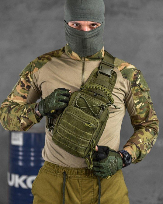 Тактична сумка нагрудна paracord oliva 3-0 Одеса - фото 1