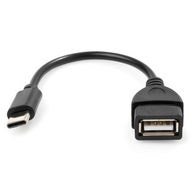 Дата кабель OTG USB 2.0 AF to Type-C Vinga (VCPDCOTGTCBK) Винница - изображение 2
