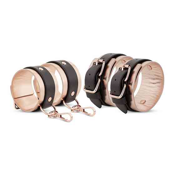 Фиксатор рук и ног для кровати Rosy Gold - Under-Mattress Restraint Set Sex Aura Киев