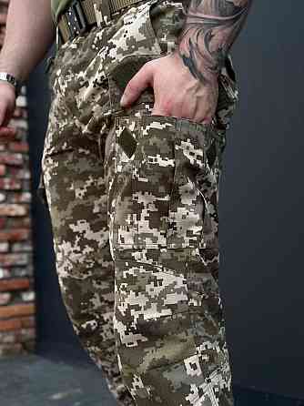 Военные летние штаны пиксель рип-стоп тактические мужские ЗСУ, для армии и полевых задач Львов