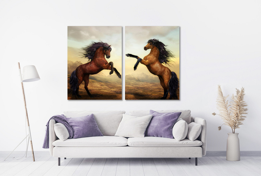 Модульная картина в гостиную / спальню  Коні  TLV-2_067 Київ - фото 2
