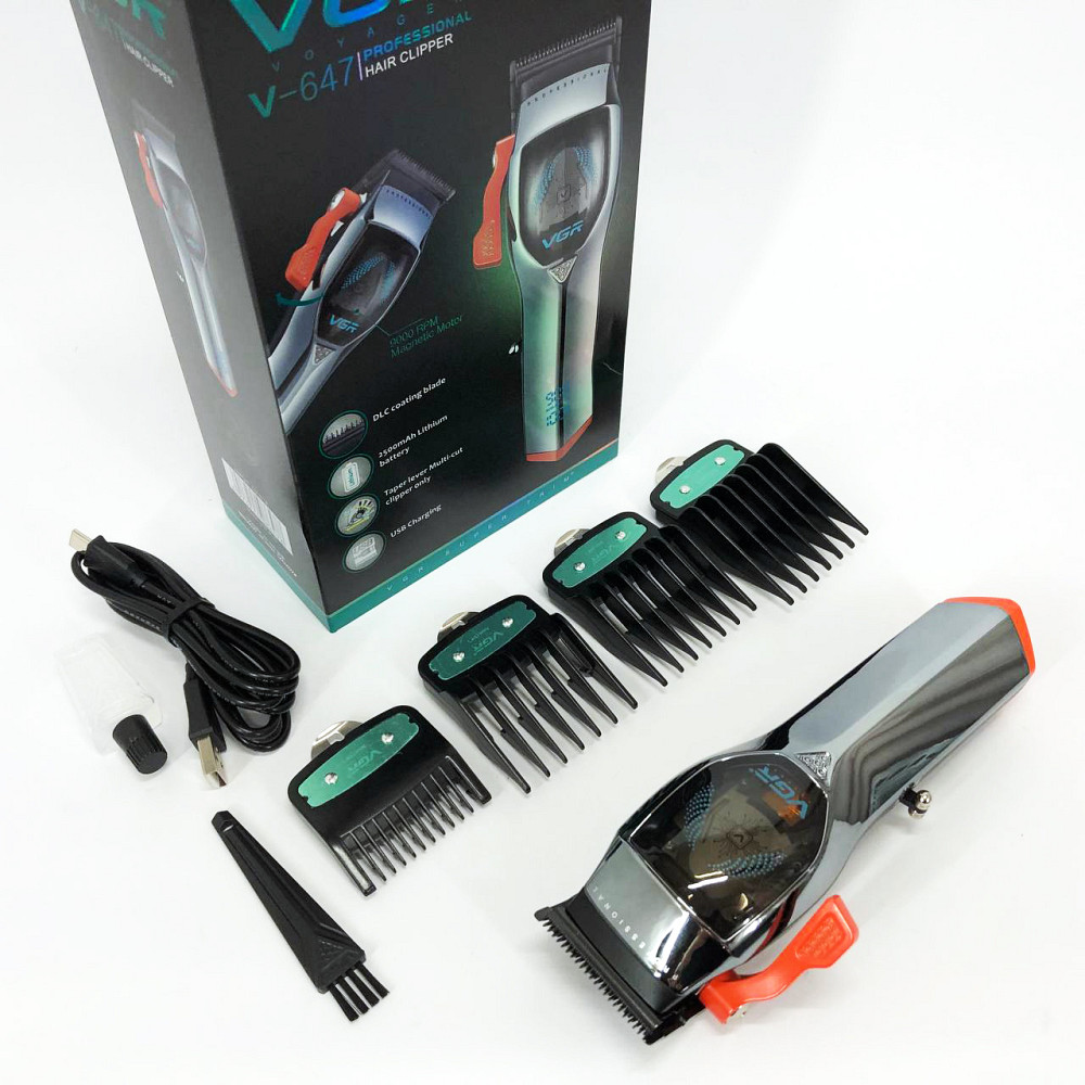 Машинка для стрижки окантовки VGR, Универсальная машинка для стрижки головы и бороды WT-36 Львов - изображение 8