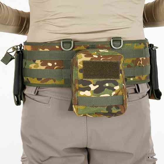Разгрузочный пояс РПС для военных, разгрузка тактическая с системой MOLLE, Камуфляж зеленый Каменец-Подольский