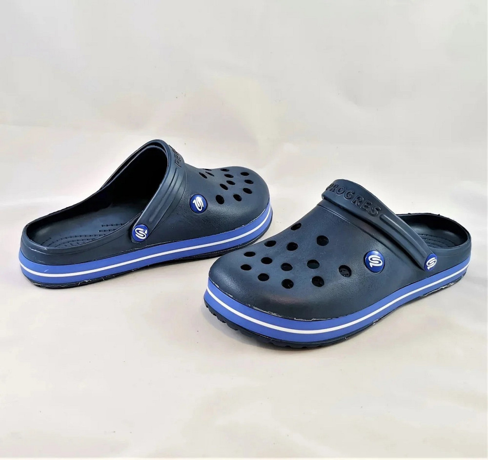 Женские Тапочки CROCS Синие Кроксы Шлёпки Сланцы (размеры: 36,37,39,40) Днепр - изображение 5