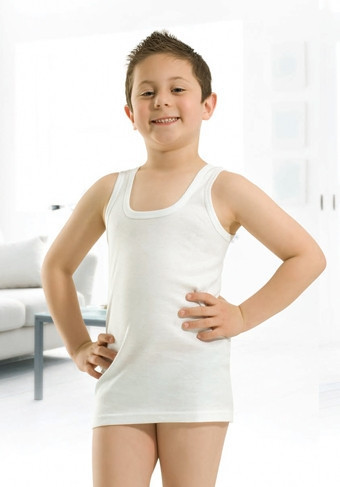 Майка хлопчиків Ozkan — Біла 0801-1 Київ - фото 1