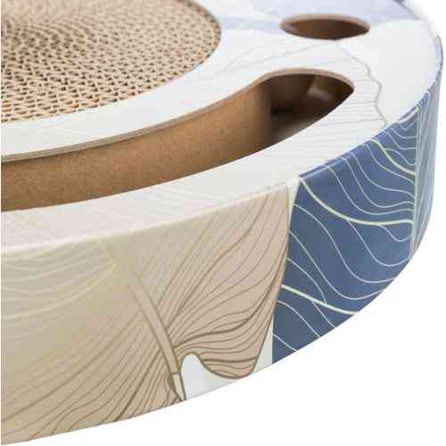 Царапка Trixie для кошек Барабан с двумя шариками и кошачьей мятой картонная 33х5,5 см Киев