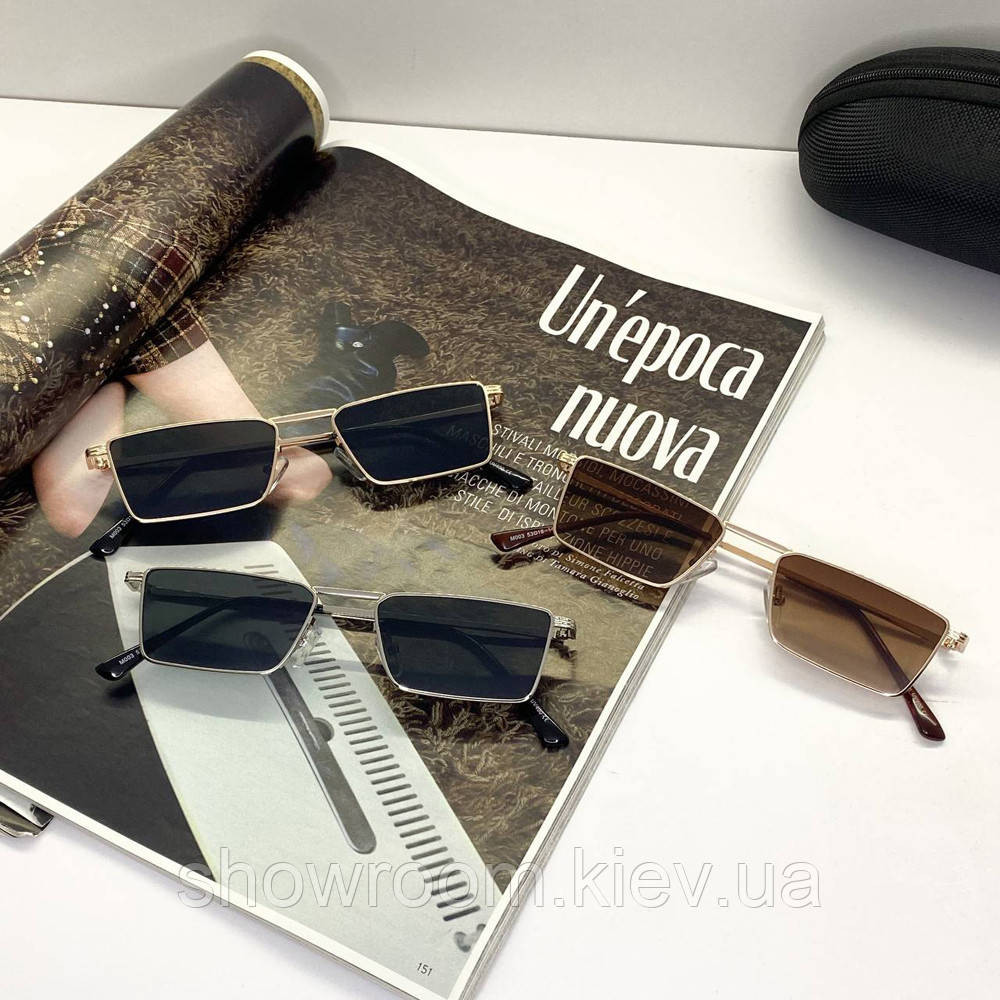 Жіночі модні сонцезахисні окуляри Elegance (003) brown Київ - фото 4