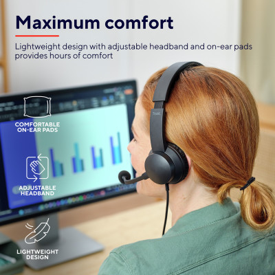 Навушники Trust Ayda PC 3.5mm Black (25087) Вінниця - фото 8