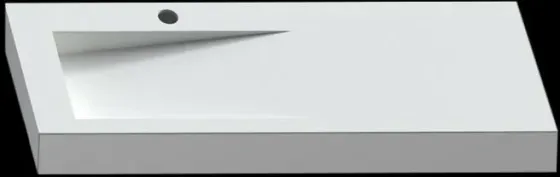 Раковина  Cristalstone Linea Ideal U1300-MBLOLB Киев