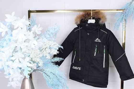 Детская зимняя куртка на мальчика 116 на холофайбере Николаев