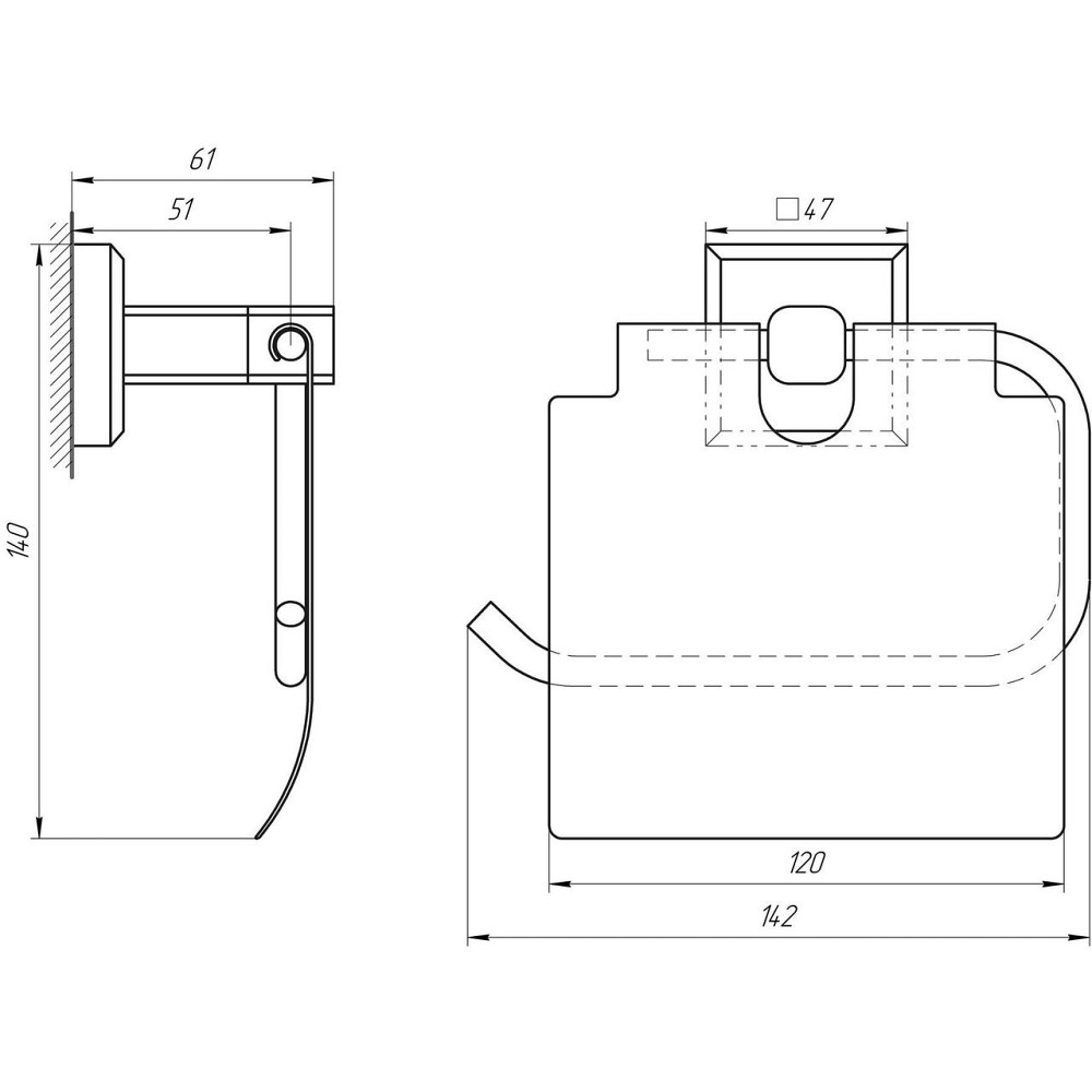 Тримач туалетного паперу TOPAZ TКВ 9926 (000021233) Київ - фото 4