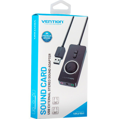 Звуковая плата Vention Audio USB 3х3,5mm jack 0.15m Volume Control (CDRBB) Винница - изображение 8