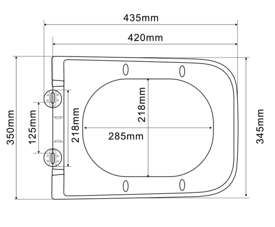 Унитаз подвесной Mixxus Premium QUADRO-0305-R GRAY 510x350x345mm система смыва RIMLESS (MP6656) Киев