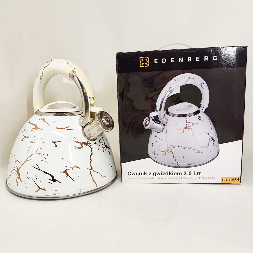 Чайник 3 л со свистком Edenberg EB-8864 3Л, Чайник для приготовления чая со свистком BV-23 Львов - изображение 5