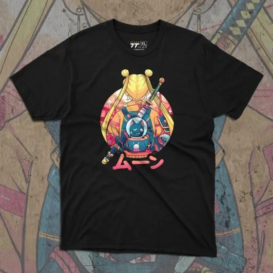 Футболка чоловіча з  принтом Сейлор Мун Самурай 2 Розмір 48 Anime0117 Дніпро