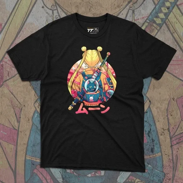 Футболка чоловіча з  принтом Сейлор Мун Самурай 2 Розмір 48 Anime0117 Дніпро - фото 1
