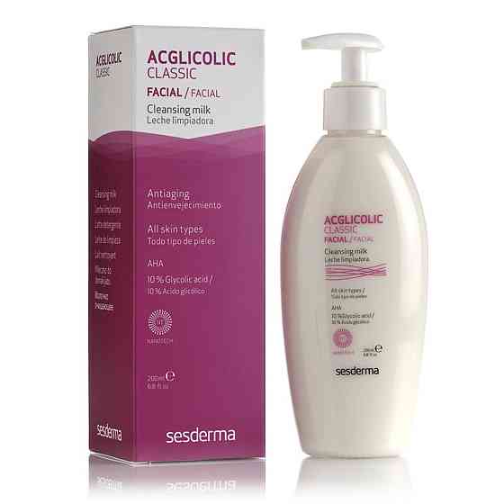Сесдерма Acglicolic Classic Очищуюче молочко SesDerma Acglicolic Classic Facial Cleansing Milk, 200 мл Дніпро