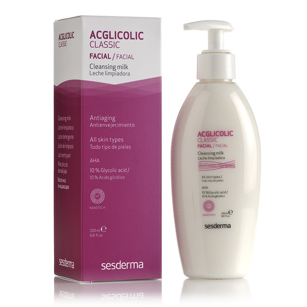 Сесдерма Acglicolic Classic Очищуюче молочко SesDerma Acglicolic Classic Facial Cleansing Milk, 200 мл Дніпро - фото 1