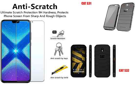 Защитное стекло NeoGlass для CAT S31, CAT S32 – ультрапрозрачное и устойчивое Киев