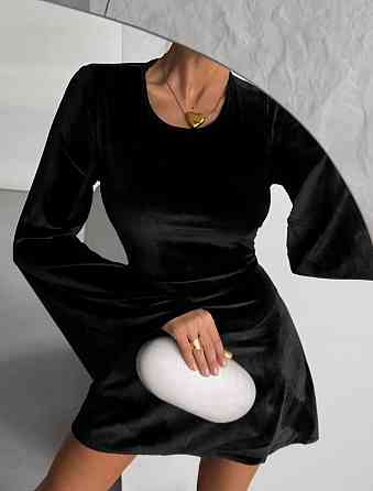 Женское стильное вечернее романтичное бархатное платье Одесса