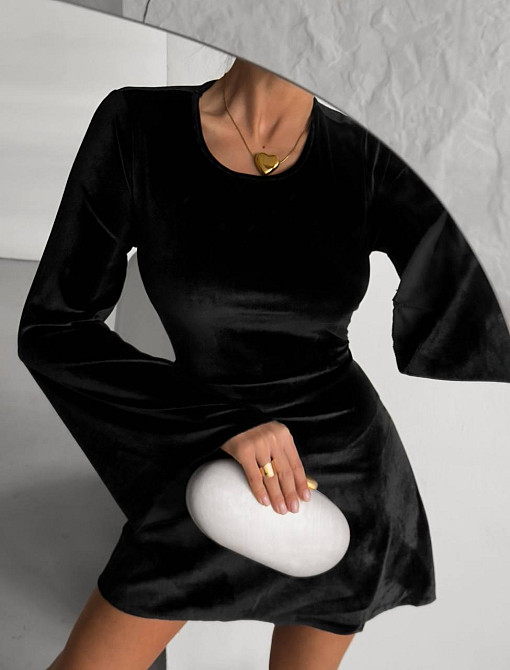 Жіноча стильна вечірня романтична оксамитова сукня Одеса - фото 3