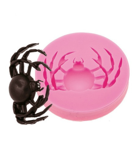 Молд силиконовый Паук 55 мм розовый Киев - изображение 3
