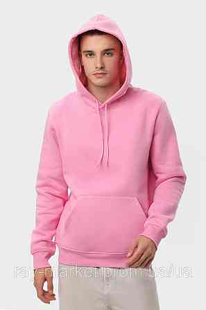 Худі чоловіче базове утеплене RAY BASIC рожеве (U0401M-Pink) Київ