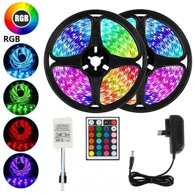 Стрічка SMD 3528 5м RGB Комплект 2033 кольоровий діод Одеса - фото 1
