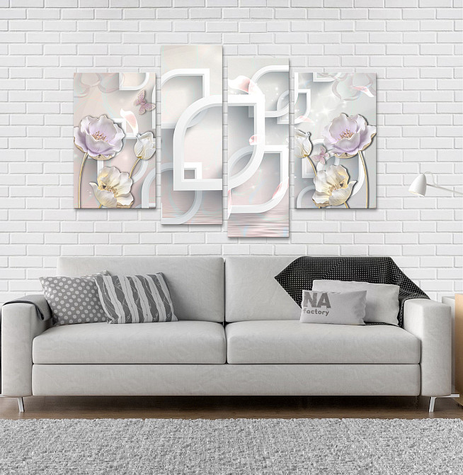 Модульна картина Квіти Абстракція Art-12_4 Київ - фото 2