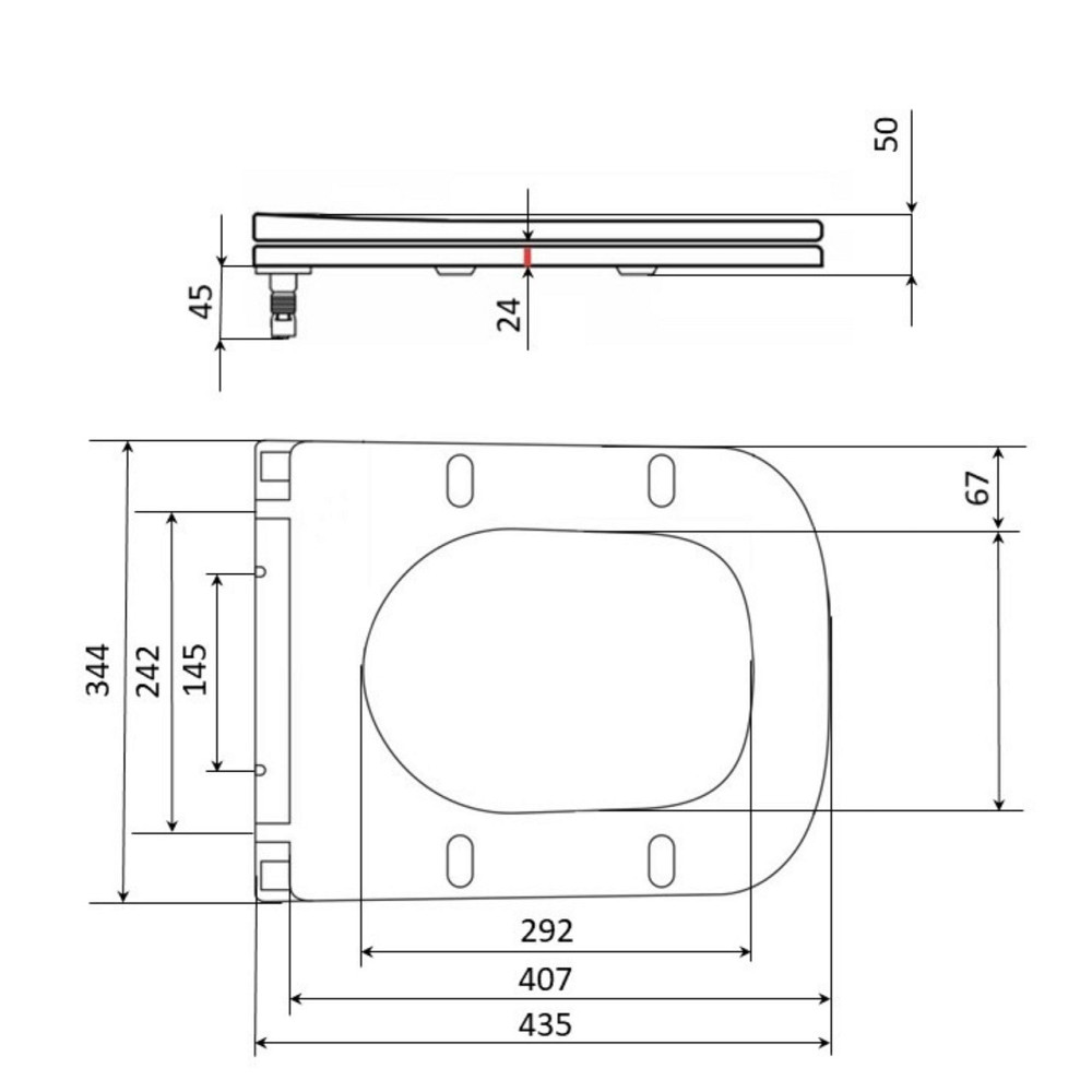 Qtap Сиденье для унитаза (Tern 490,520,610) 435x344x50 мм, White, с микролифтом, Slim Duroplast, Quick Release QTSC179W47353 Киев - изображение 7