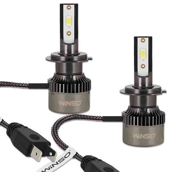 Автолампа Winso LED H7 12/24V 50Вт 5000Лм 6500K CSP3570 2шт Львів