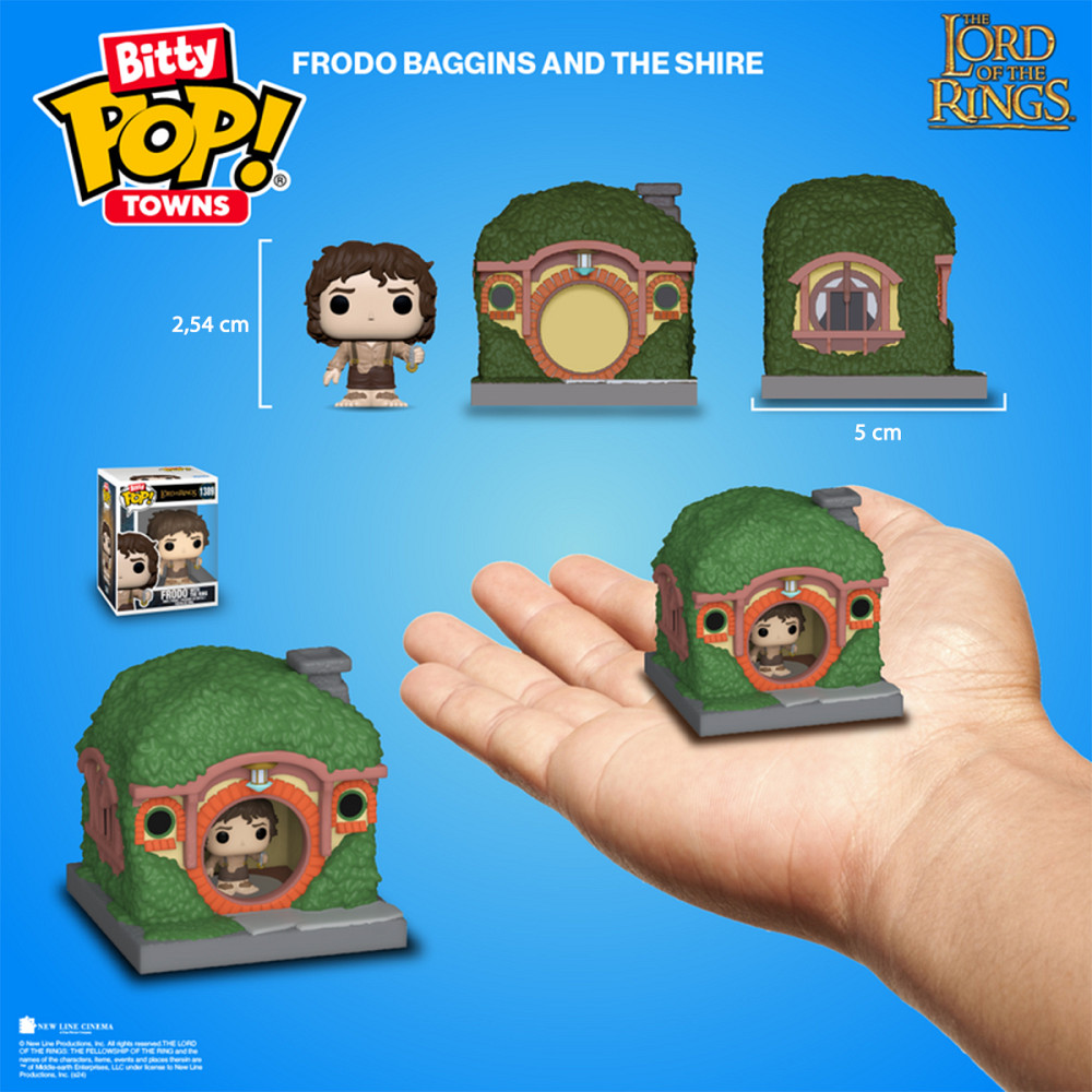Набір фігурок Bitty POP! Town - Фродо Беггінс і хатинка Дніпро - фото 3