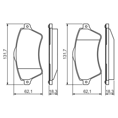 Гальмівні колодки Bosch 0 986 424 721 Вінниця - фото 4