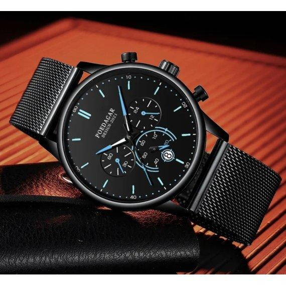 Мужские наручные часы Poedagar Misto (Черные) Киев - изображение 7