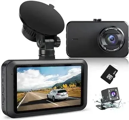 Відеореєстратор з передньою та задньою камерою Full HD 1080P, 170°, G-сенсором та режимом паркування Київ - фото 1