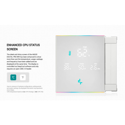 Кулер для процессора Deepcool AK620 Digital Pro White (R-AK620-WHAPMN-G) Винница - изображение 7