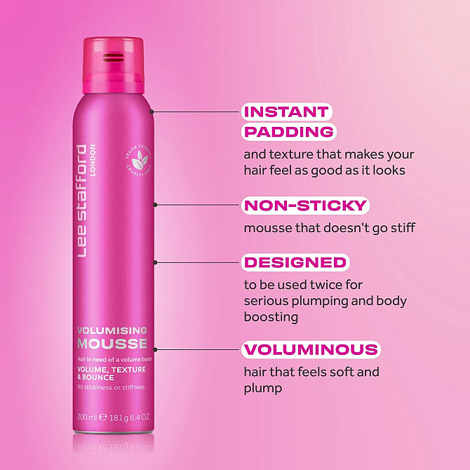 Мусс для объема волос Volumising Mousse Lee Stafford 200 мл Винница - изображение 3