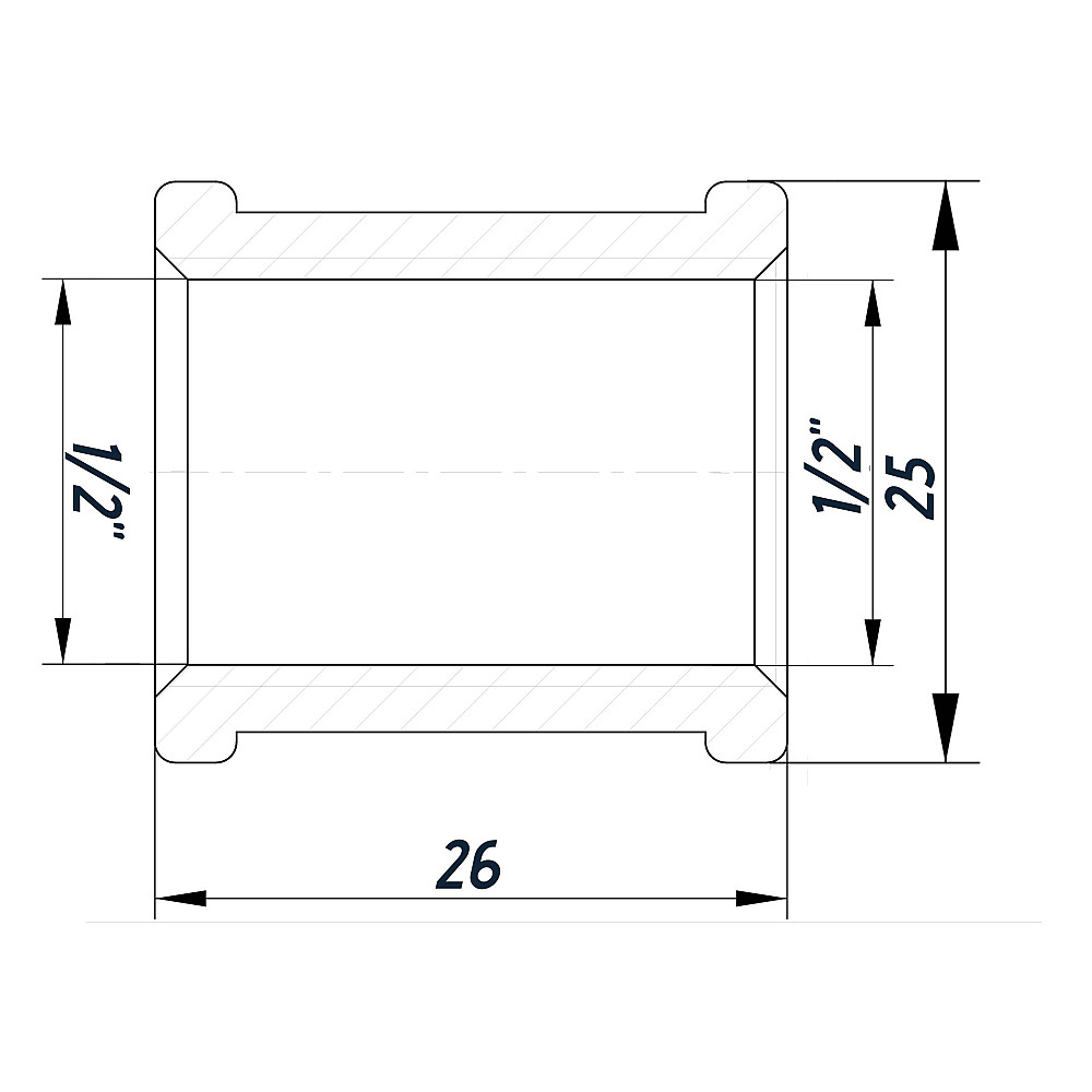 Муфта 1/2″ВВ нержавіюча SM331S OPTIMUM Тернополь - изображение 2