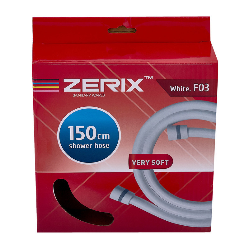 Шланг для душу Zerix White.F03 150 см силікон. (колір білий) (ZX5567) ( 23311 ) Харків - фото 2