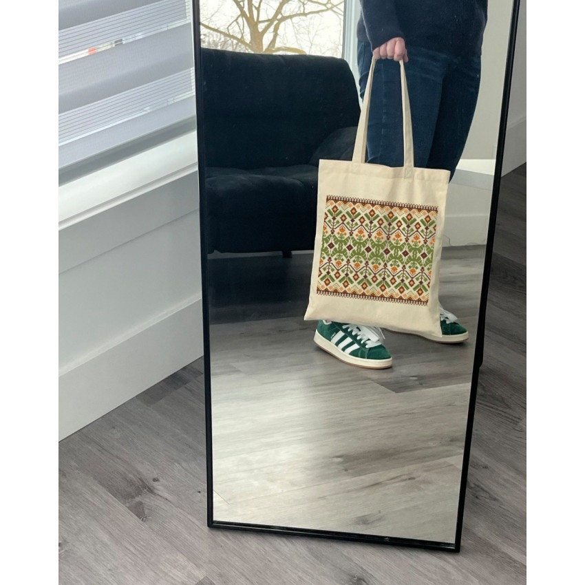Екошопер BookOpt BK 4111 Карпатська вишивка бежевий Киев - изображение 5