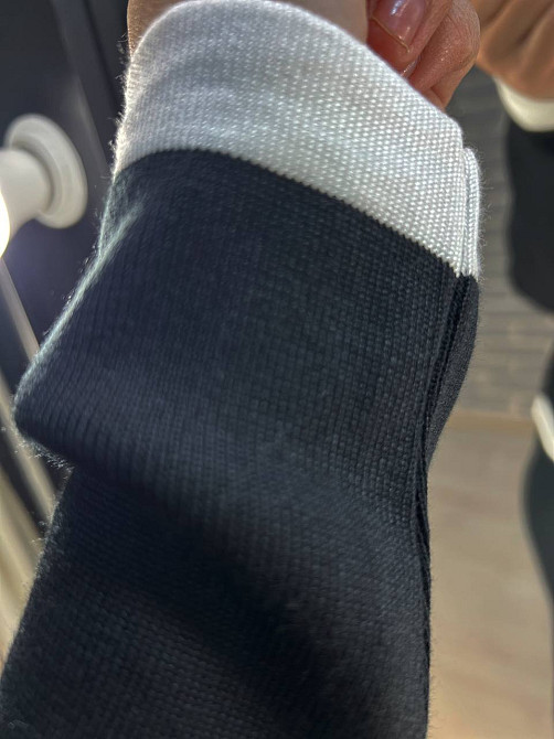 Костюм жіночий De Red 3167 кадиган з спідницею в'язаний біла смуга золоті гудзики чорний, чорний, one size Київ - фото 7