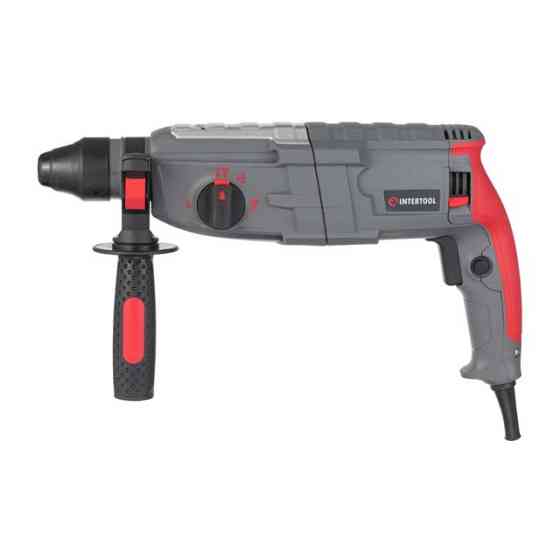 Перфоратор, 1,0 кВт, 3,5 Дж, 0-1300 об/хв, 0-5100 уд/хв, 3 режими, SDS-plus INTERTOOL DT-0185 Київ