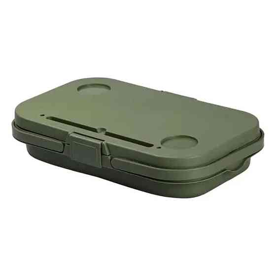 Lugi Складний кошик для пікніка з кришкою-столиком 44.8х26х14 см Зелений SJ-0120GR Киев