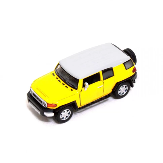 Детская железная машинка TOYOTA FJ CRUISER КТ5343, инерционная Жёлтый Винница