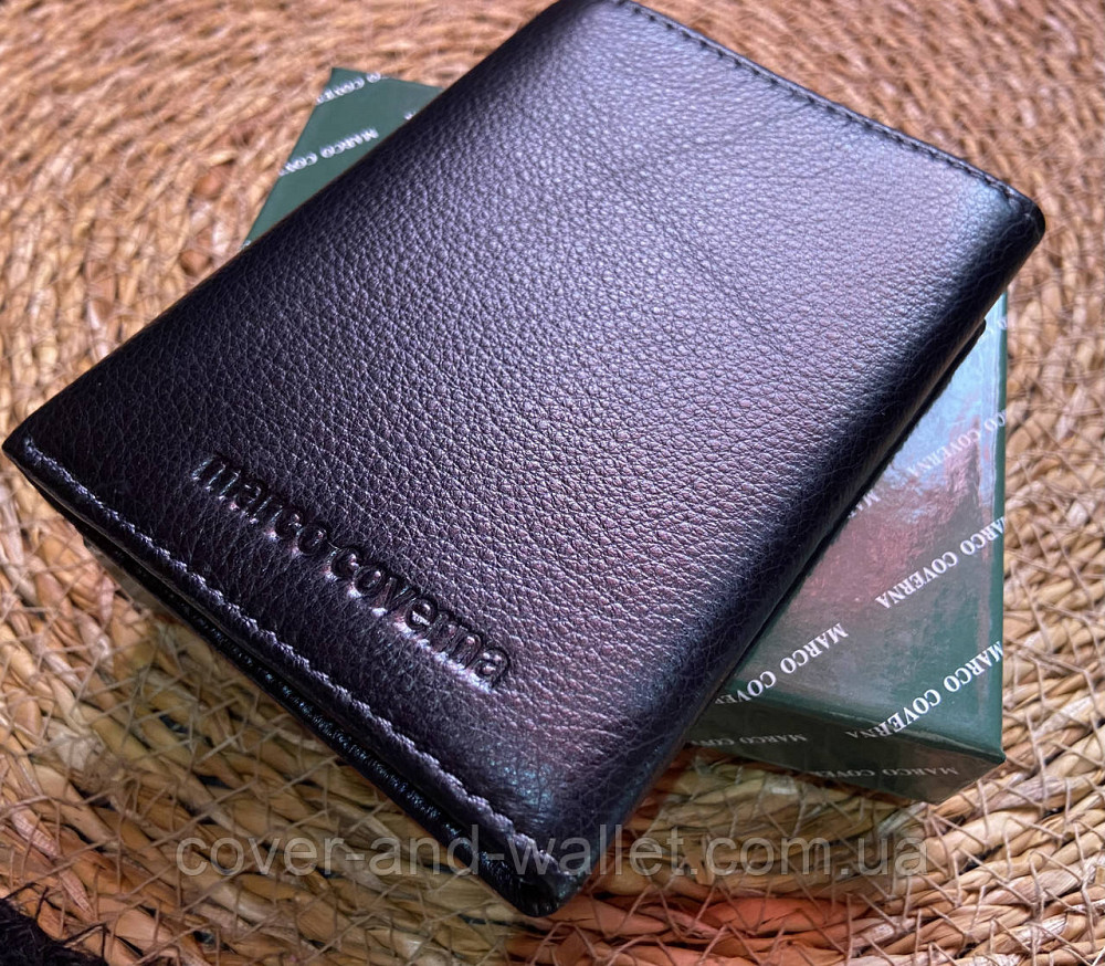 Тонкий чоловічий шкіряний гаманець на магнітній застібці  MC 604 A Київ - фото 2