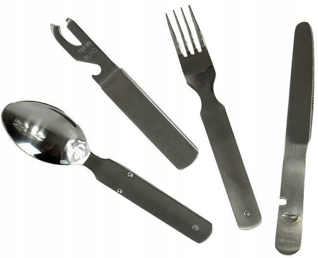 Набір Столових приладів 4 об'єкта (Ліжка, Вілка), Відкривалалка) Mil-Tec від Sturm (1462000) Сталь Нововолинськ - фото 1