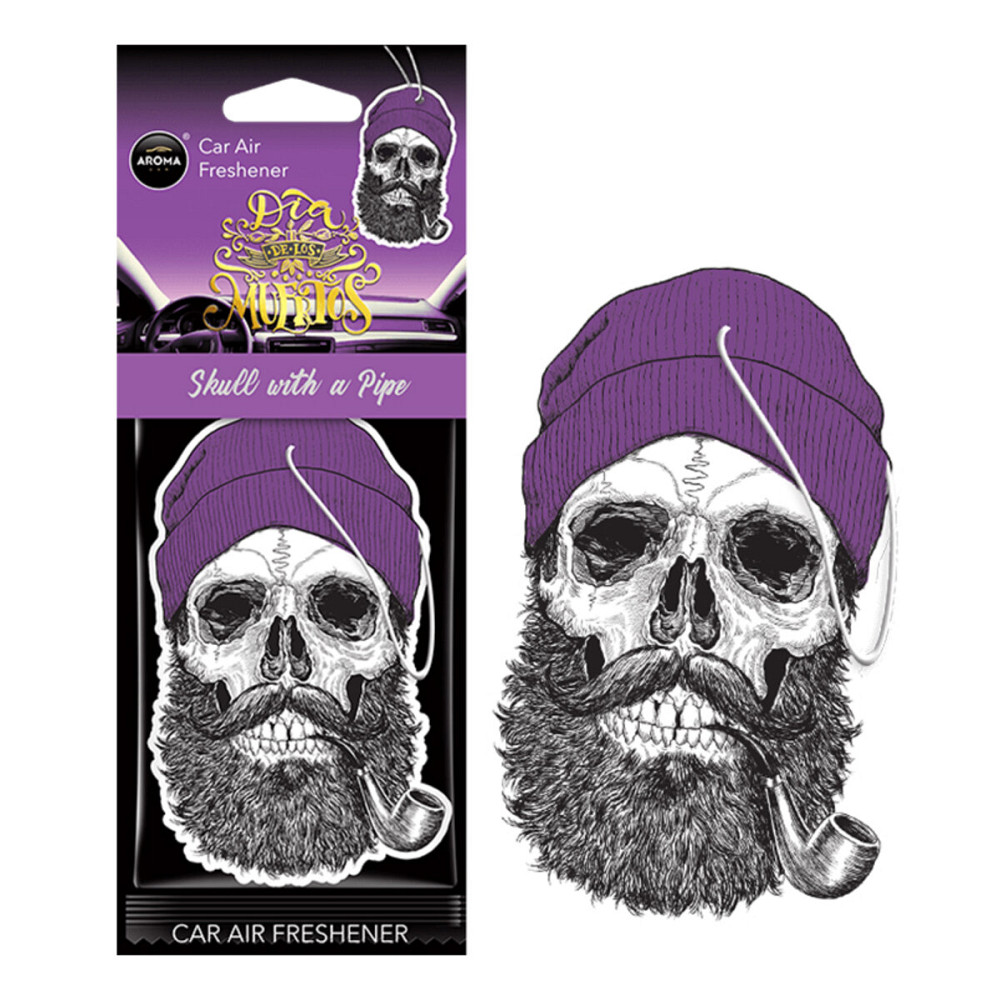 Ароматизатор Aroma Car Cellulose Dia De Los Muertos - Skull with a Pipe сухий Киев - изображение 1