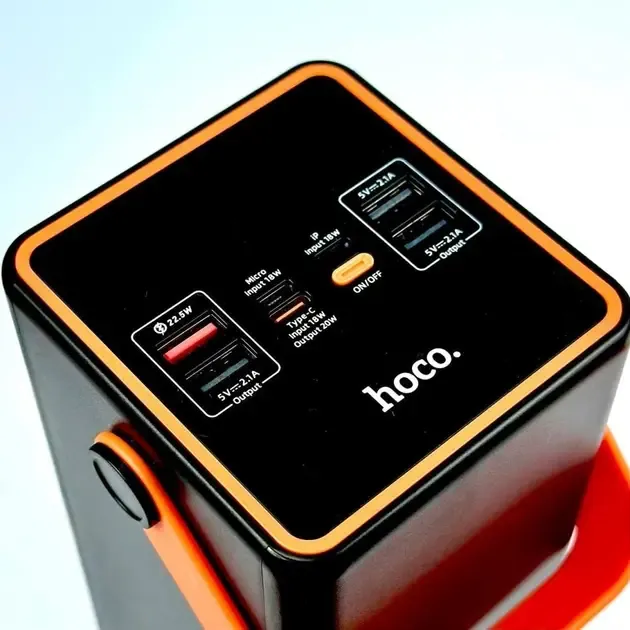 Повербанк с фонарем 90000mAh 22.5W Hoco J107 Super 333Wh PD20W 4xUSB/Type-C/MicroUSB Коломыя - изображение 5