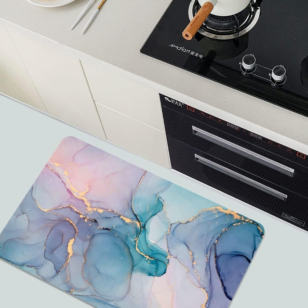 Коврик для душа и ванной комнаты мягкий диатомитовый быстросохнущий антискользящий для кухни, прихожей 50х80 см BF-013 Каменец-Подольский - изображение 2