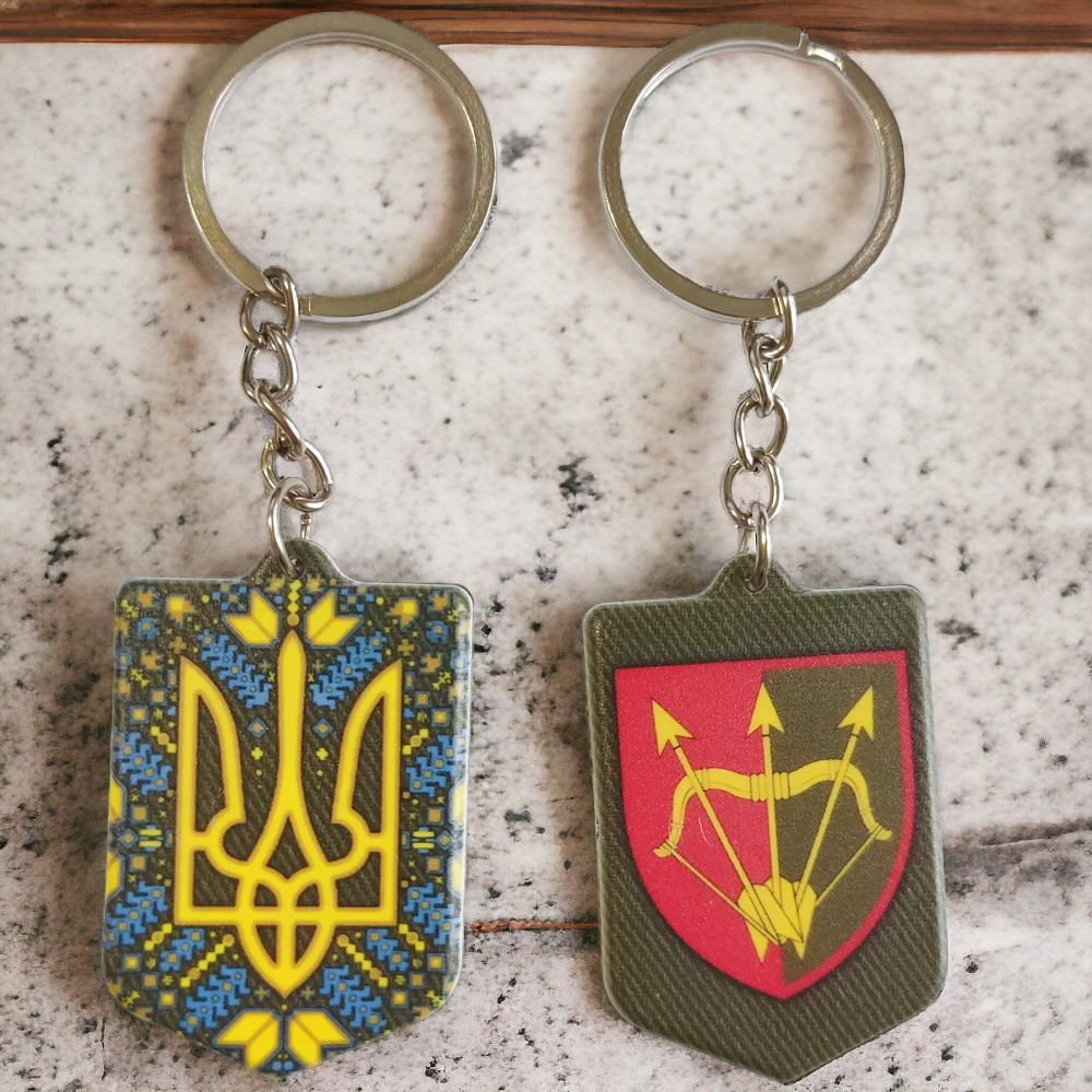 Брелок гумовий 1129 зенітно-ракетний полк Запоріжжя - фото 2